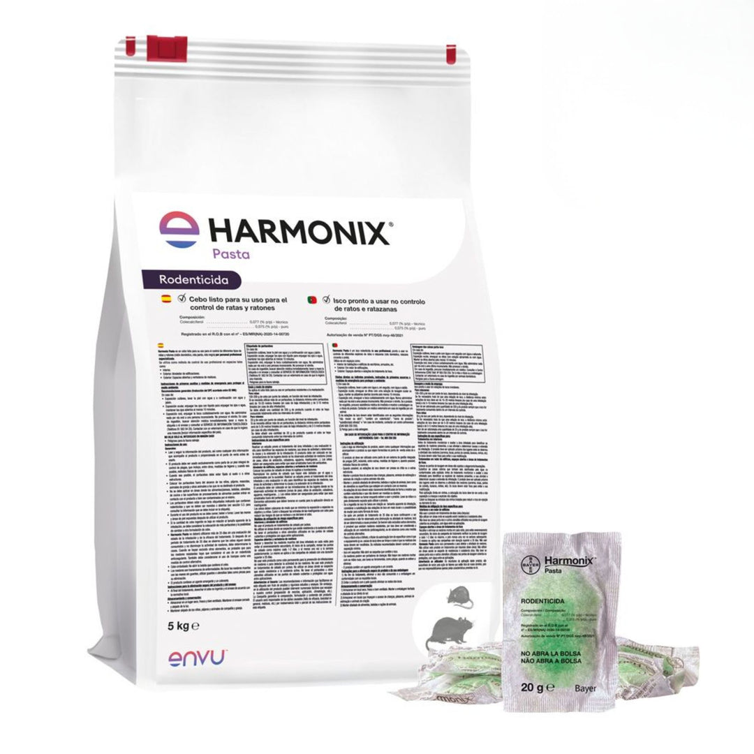 Harmonix Pasta 5 kg – Cebo Fresco Rodenticida con Colecalciferol 0,075%