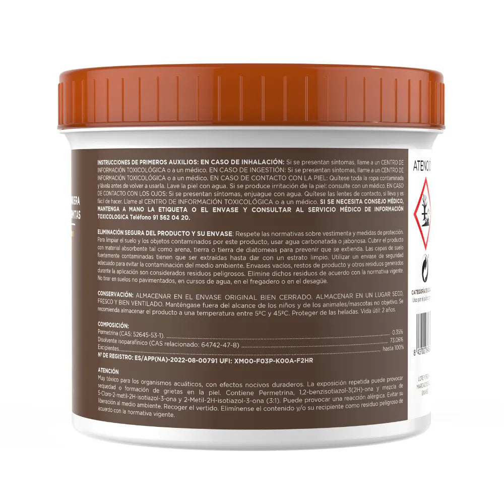Gel Protector para Madera contra Carcoma y Termitas insecticida para madera con acción preventiva y curativa