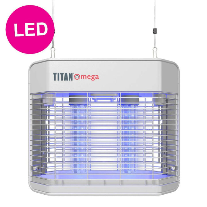 Insectocutor LED&nbsp;Titan Omega 2x10W hasta 180 m² profesional eléctrico