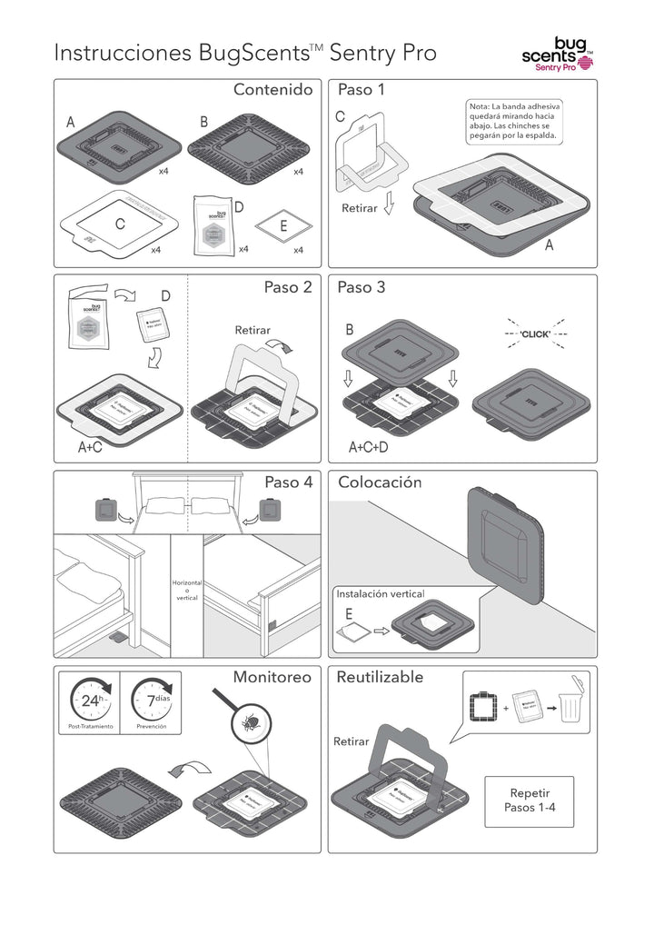 BugScents Sentry Pro - Recambio de atrayente 4 unidades