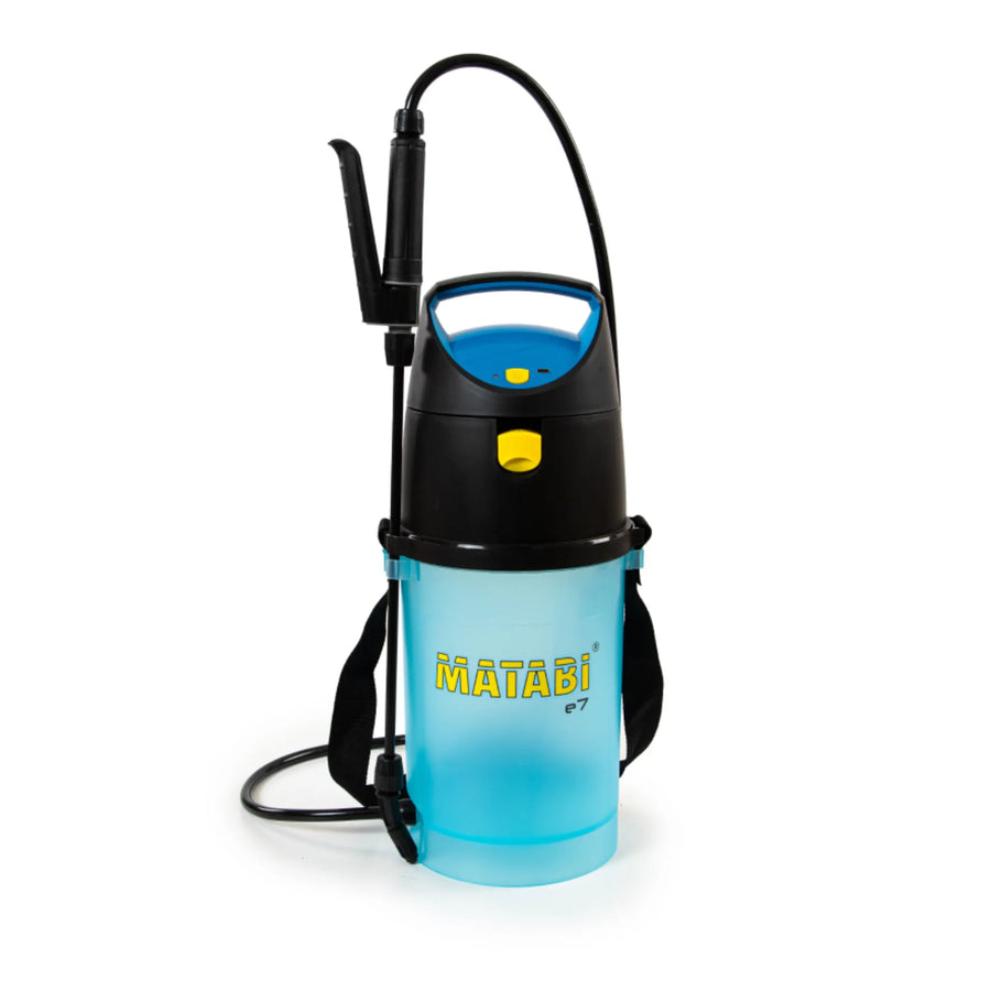 Matabi e7 Pulverizador portátil con sistema Start/Stop y control preciso