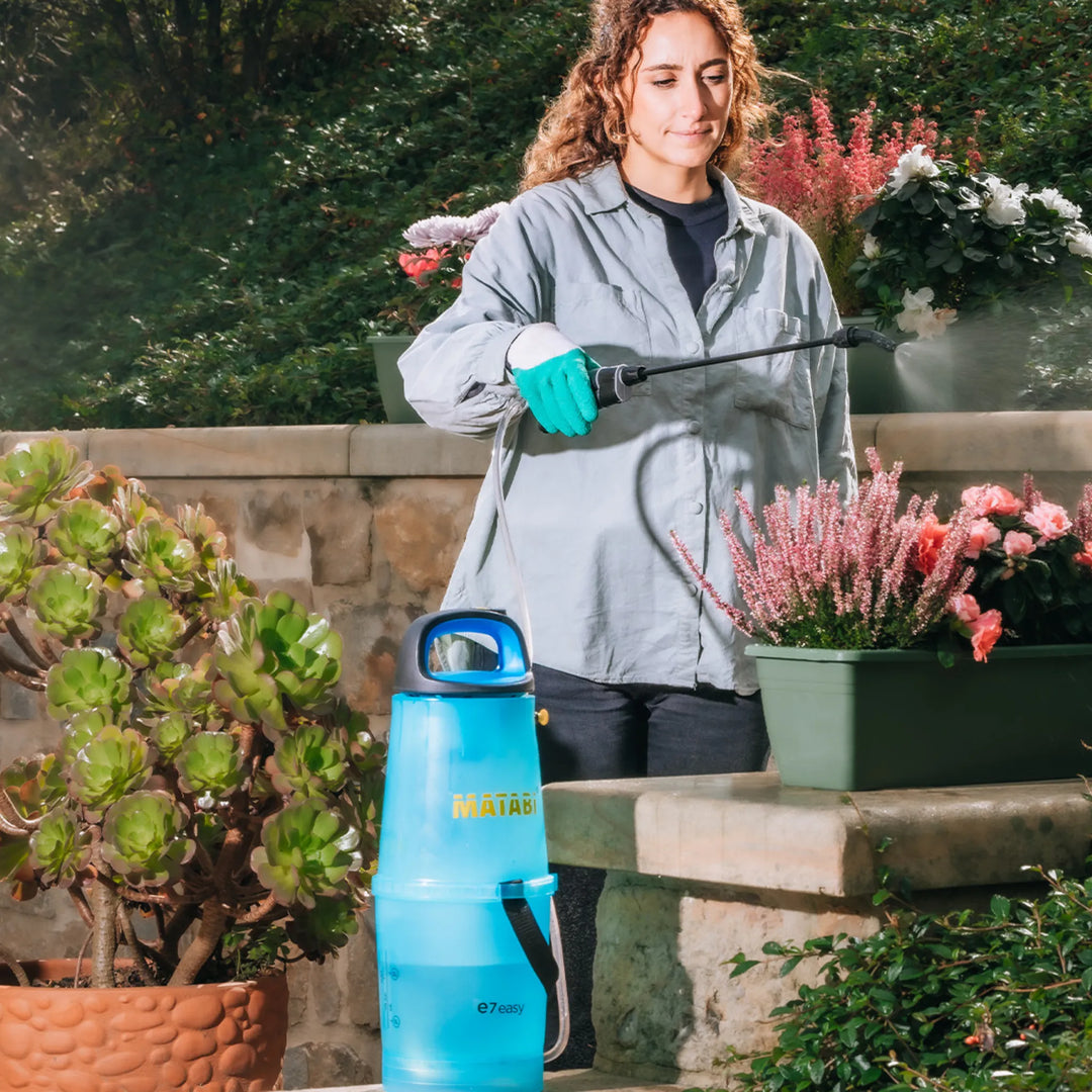 Matabi E7 Easy Pulverizador eléctrico sin bombeo para jardín y huerto