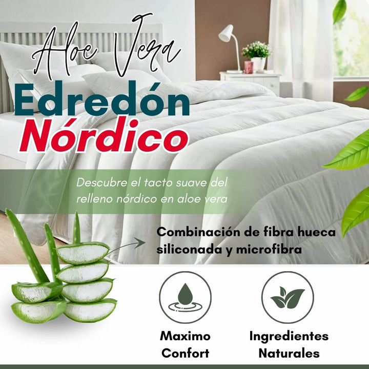 Relleno Nórdico, Edredón nórdico Aloe Vera 300gr/m²