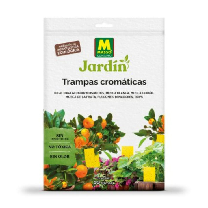 Sistema adhesivo resistente para huertos, jardines e invernaderos Preben para la captura de Mosca Blanca, Pulgones, Trips y Mosquitos